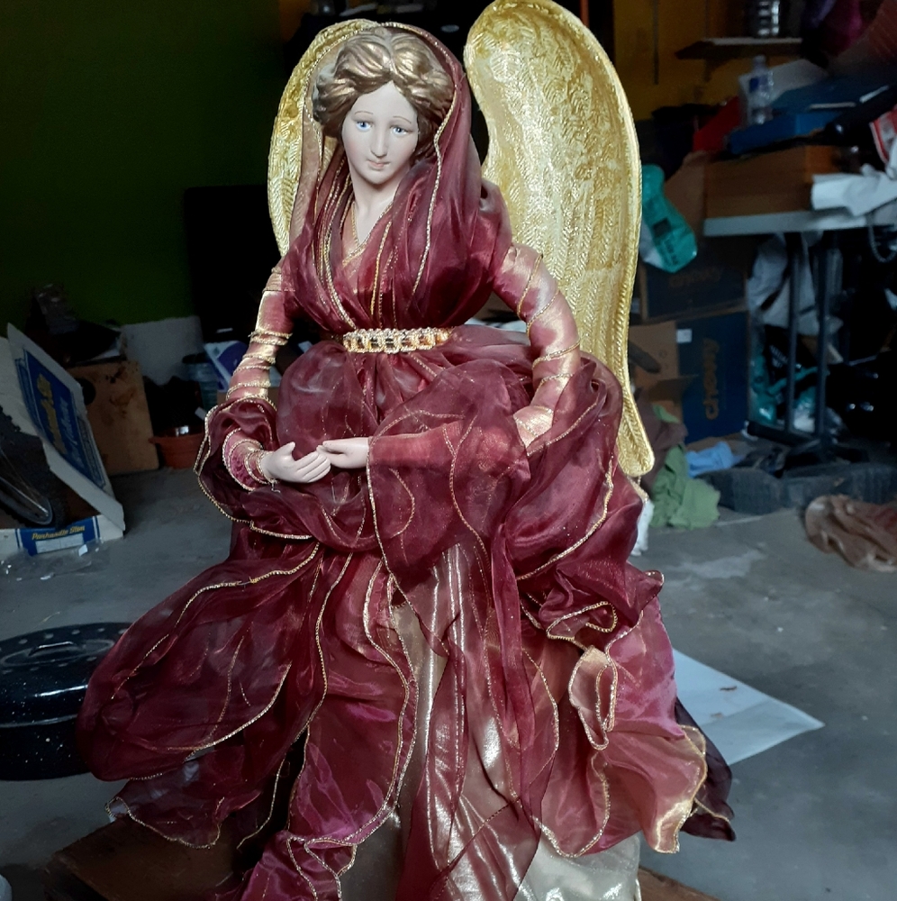 Chrismas Angel Tree/table Topper-vintage